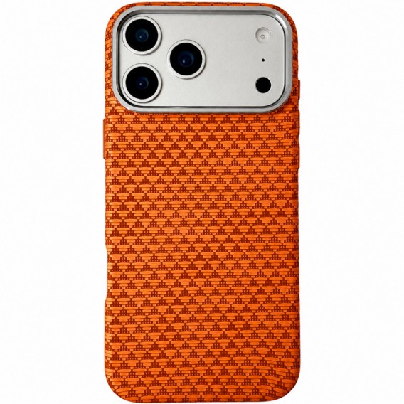 Чохол TPU+PC KVZV Triangular Pattern with Magnetic Fit для Apple iPhone 17 Pro / 18 Pro (6.3") Orange