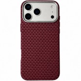Чохол для iPhone 18 Pro / 17 Pro KVZV Triangular Pattern with Magnetic Fit, TPU + полікарбонат, Червоний / Red