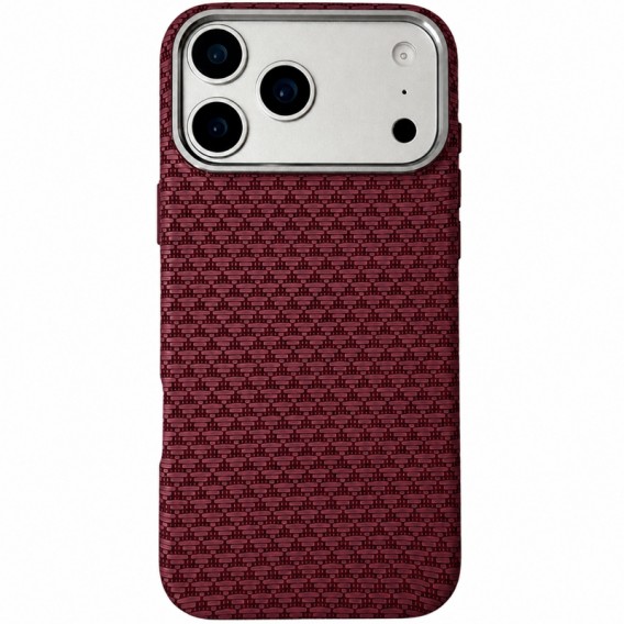 Чохол TPU+PC KVZV Triangular Pattern with Magnetic Fit для Apple iPhone 17 Pro / 18 Pro (6.3") Red