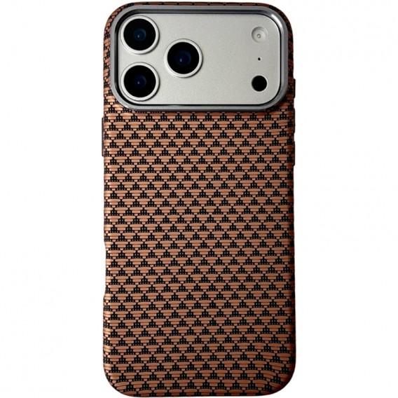 Чохол TPU+PC KVZV Triangular Pattern with Magnetic Fit для Apple iPhone 17 Pro Max / 18 Pro Max 6.9 Khaki