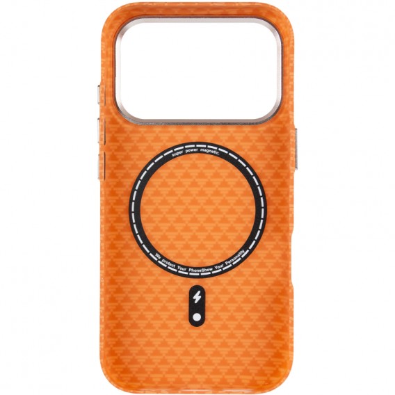 Чохол-накладка для iPhone 18 Pro Max / 17 Pro Max KVZV Triangular Pattern, Помаранчевий / Orange Чохол-накладка для iPhone 18 Pro Max / 17 Pro Max KVZV Triangular Pattern, Помаранчевий / Orange
