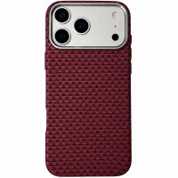 Чохол TPU+PC KVZV Triangular Pattern with Magnetic Fit для Apple iPhone 17 Pro Max / 18 Pro Max 6.9 Red