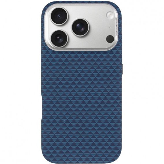 Чохол-накладка для iPhone 18 Pro Max / 17 Pro Max KVZV Triangular Pattern, Синій / Blue Чохол-накладка для iPhone 18 Pro Max / 17 Pro Max KVZV Triangular Pattern, Синій / Blue