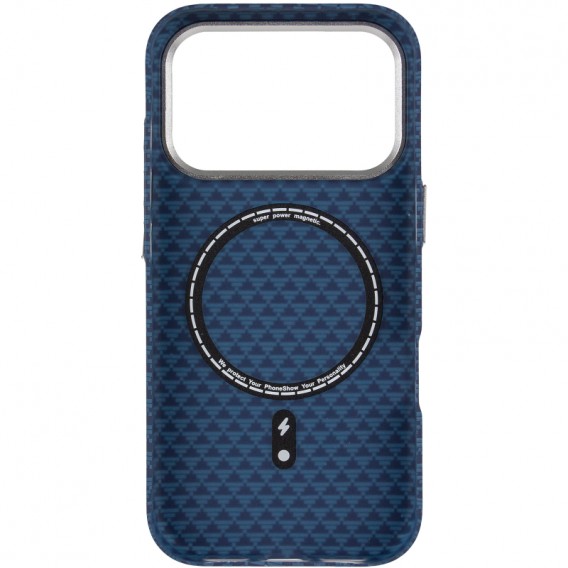 Чохол-накладка для iPhone 18 Pro Max / 17 Pro Max KVZV Triangular Pattern, Синій / Blue Чохол-накладка для iPhone 18 Pro Max / 17 Pro Max KVZV Triangular Pattern, Синій / Blue