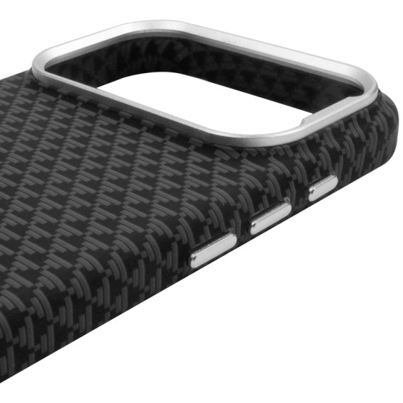 Чохол-накладка для iPhone 18 Pro Max / 17 Pro Max KVZV Triangular Pattern, Чорний / Black Чохол-накладка для iPhone 18 Pro Max / 17 Pro Max KVZV Triangular Pattern, Чорний / Black