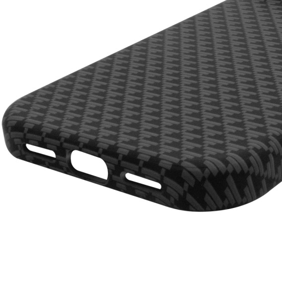 Чохол-накладка для iPhone 18 Pro Max / 17 Pro Max KVZV Triangular Pattern, Чорний / Black Чохол-накладка для iPhone 18 Pro Max / 17 Pro Max KVZV Triangular Pattern, Чорний / Black