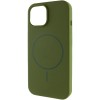 Чохол Silk Full Protective (AA) NO LOGO with Magnetic Fit для Apple iPhone 15 (6.1") Зелений / Dark Olive