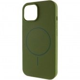Чохол Silk Full Protective (AA) NO LOGO with Magnetic Fit для Apple iPhone 15 (6.1") Зелений / Dark Olive