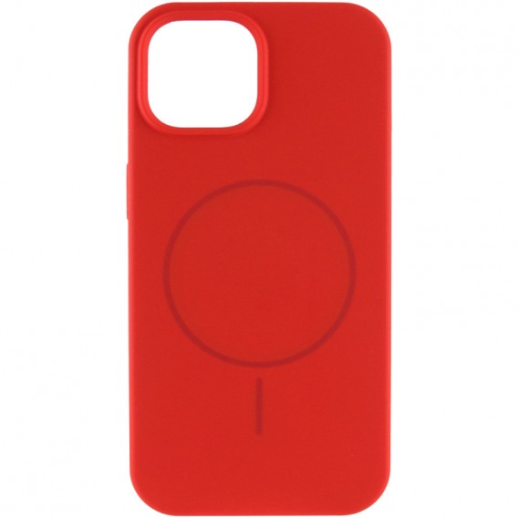 Чохол Silk Full Protective (AA) NO LOGO with Magnetic Fit для Apple iPhone 15 (6.1") Червоний / Red