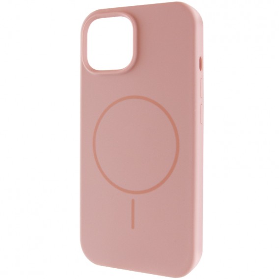 Чохол Silk Full Protective (AA) NO LOGO with Magnetic Fit для Apple iPhone 15 (6.1") Рожевий / Pink Sand