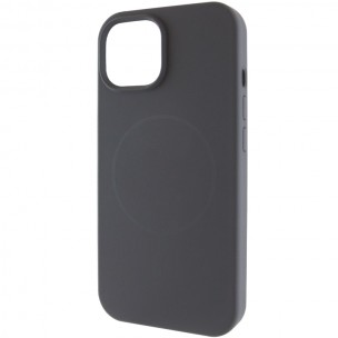 Чохол для iPhone 15 Epik Silk Full Protective (AA) NO LOGO with Magnetic Fit, силікон, Сірий / Dark Gray