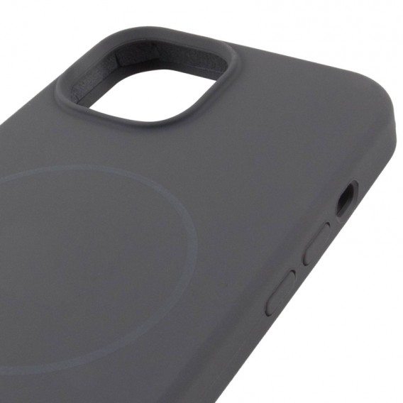 Чохол Silk Full Protective (AA) NO LOGO with Magnetic Fit для Apple iPhone 15 (6.1") Сірий / Dark Gray