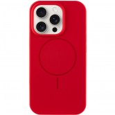 Чохол для iPhone 15 Pro Epik Silk Full Protective (AA) NO LOGO with Magnetic Fit, силікон, Червоний / Red