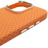 Чохол для iPhone 16 Pro Max KVZV Triangular Pattern with Magnetic Fit - Помаранчевий / Orange