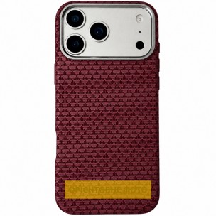Чохол для iPhone 16 Pro Max KVZV Triangular Pattern with Magnetic Fit, TPU + PC, Червоний / Red Чохол для iPhone 16 Pro Max KVZV Triangular Pattern with Magnetic Fit, TPU + PC, Червоний / Red