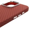 Чохол для iPhone 16 Pro Max KVZV Triangular Pattern with Magnetic Fit - Червоний / Red