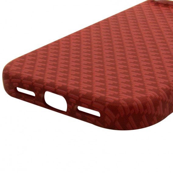 Чохол для iPhone 16 Pro Max KVZV Triangular Pattern with Magnetic Fit - Червоний / Red Чохол для iPhone 16 Pro Max KVZV Triangular Pattern with Magnetic Fit - Червоний / Red