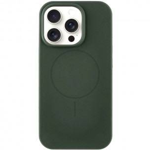 Чохол для iPhone 13 Pro Epik Silicone Case Full Protective (AA) NO LOGO with MagSafe, силікон, Зелений / Cyprus Green