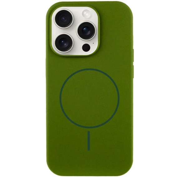 Чохол Silk Full Protective (AA) NO LOGO with Magnetic Fit для Apple iPhone 13 Pro (6.1") Зелений / Dark Olive