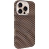 Чохол для iPhone 16 Pro KVZV Triangular Pattern with Magnetic Fit, TPU + полікарбонат, Хакі / Khaki