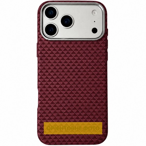 Чохол TPU+PC KVZV Triangular Pattern with Magnetic Fit для Apple iPhone 15 Pro Max (6.9") Red