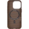 Чохол для iPhone 15 Pro Max KVZV Triangular Pattern with Magnetic Fit, Хакі / Khaki