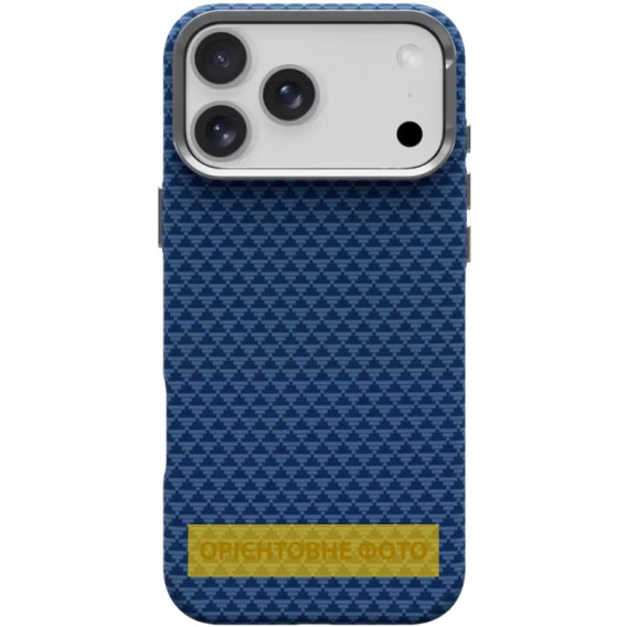 Чохол TPU+PC KVZV Triangular Pattern with Magnetic Fit для Apple iPhone 15 Pro (6.3") Blue