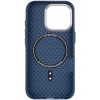 Чохол для iPhone 15 Pro KVZV Triangular Pattern with Magnetic Fit, TPU + полікарбонат, Синій / Blue