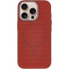 Чохол для iPhone 15 Pro KVZV Triangular Pattern with Magnetic Fit, TPU + полікарбонат, Червоний / Red