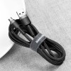 Дата кабель Baseus Cafule USB to MicroUSB Cable 1.5A (2m) (CAMKLF-C) Серый / Черный