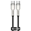 Дата кабель Baseus Cafule Metal Type-C to Type-C 100W (2m) (CATJK-D) Черный