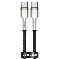 Дата кабель Baseus Cafule Metal Type-C to Type-C 100W (2m) (CATJK-D) Черный Дата кабель Baseus Cafule Metal Type-C to Type-C 100W (2m) (CATJK-D) Черный