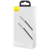 Дата кабель Baseus Cafule Metal Type-C to Type-C 100W (2m) (CATJK-D) Черный