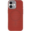 Чохол для iPhone 17 KVZV Triangular Pattern with Magnetic Fit - Червоний / Red
