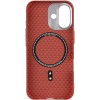 Чохол для iPhone 17 KVZV Triangular Pattern with Magnetic Fit - Червоний / Red