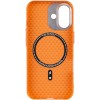 Чохол для iPhone 17 KVZV Triangular Pattern with Magnetic Fit - Помаранчевий / Orange