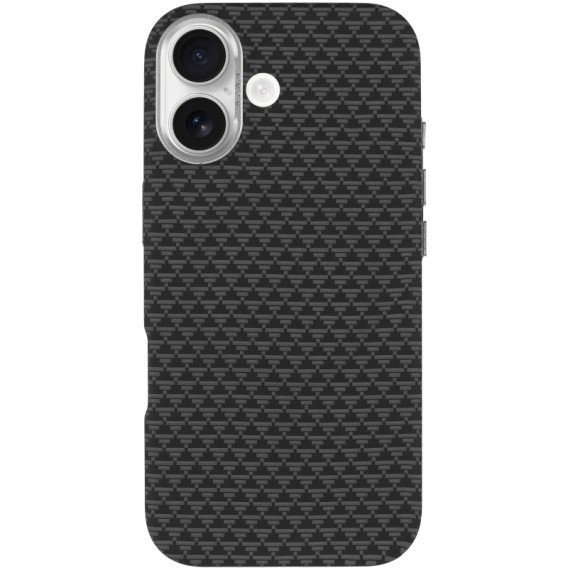 Чехол для iPhone 17 KVZV Triangular Pattern with Magnetic Fit - Черный / Black