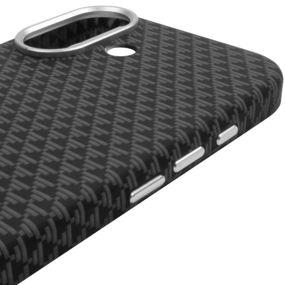 Чехол для iPhone 17 KVZV Triangular Pattern with Magnetic Fit - Черный / Black