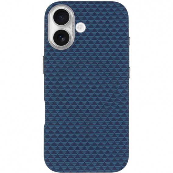 Чохол для iPhone 17 KVZV Triangular Pattern with Magnetic Fit - Синій / Blue Чохол для iPhone 17 KVZV Triangular Pattern with Magnetic Fit - Синій / Blue