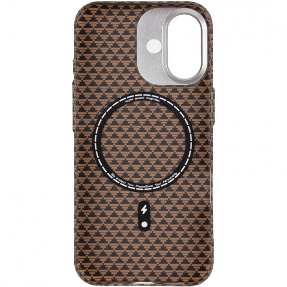 Чохол для iPhone 17 KVZV Triangular Pattern with Magnetic Fit - Хакі / Khaki Чохол для iPhone 17 KVZV Triangular Pattern with Magnetic Fit - Хакі / Khaki
