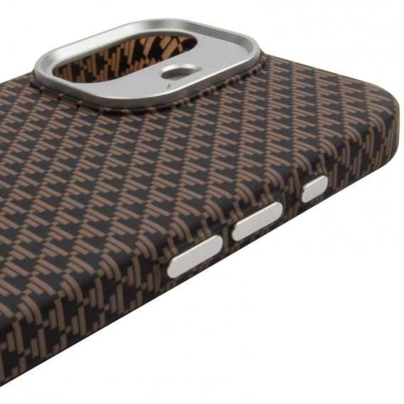 Чохол для iPhone 17 KVZV Triangular Pattern with Magnetic Fit - Хакі / Khaki Чохол для iPhone 17 KVZV Triangular Pattern with Magnetic Fit - Хакі / Khaki