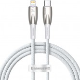 Кабель Baseus Glimmer Series USB Type-C - Lightning, 20 Вт, 1 м, Белый / White (CADH000001) Кабель Baseus Glimmer Series USB Type-C - Lightning, 20 Вт, 1 м, Белый / White (CADH000001)