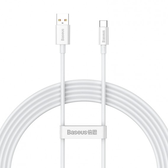 Дата кабель Baseus Superior Series Fast Charging USB to Type-C 100W (2m) (P10320102214) Moon White