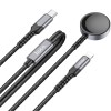 Дата кабель Hoco CW54 2in1 Type-C to iWatch/Lightning 2.5W (1.2m) Black
