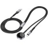 Дата кабель Hoco CW54 2in1 Type-C to iWatch/Lightning 2.5W (1.2m) Black