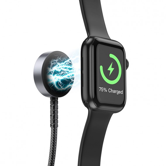 Дата кабель Hoco CW54 2in1 Type-C to iWatch/Lightning 2.5W (1.2m) Black Дата кабель Hoco CW54 2in1 Type-C to iWatch/Lightning 2.5W (1.2m) Black