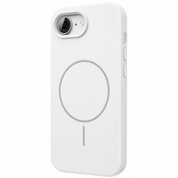 Чохол Silk Full Protective (AA) NO LOGO with Magnetic Fit для Apple iPhone 16e / 17e (6.1") Білий / White