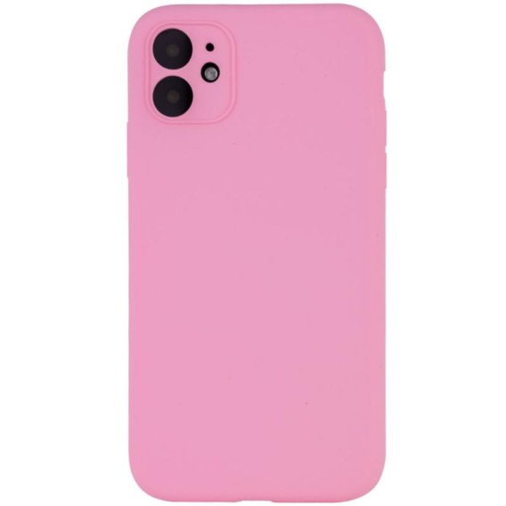 Чохол Silk Full Camera Protective (AA) NO LOGO для Apple iPhone 12 (6.1") Рожевий / Light pink