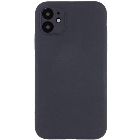 Чохол Silk Full Camera Protective (AA) NO LOGO для Apple iPhone 12 (6.1") Сірий / Dark Gray