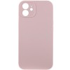 Чохол Silk Full Camera Protective (AA) NO LOGO для Apple iPhone 12 (6.1") Рожевий / Chalk Pink